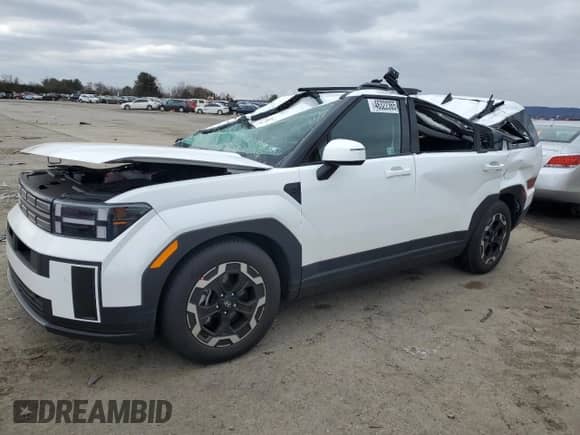 2025 Hyundai Santa Fe SEL с VIN 5NMP2DGLXSH107527, выставлен на аукционе Copart как лот 46322365 с пробегом 1 494 миль миль и Списание • Salvage title. История ставок и продаж доступна на DreamBid. Изображение 1.