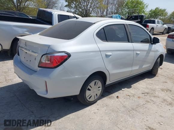 ✅ 2023 Mitsubishi Mirage ES • VIN: ML32FUFJ5PHF03944 • Лот: 41822041. Опубликован ранее на IAAI с пробегом 12 899 миль. Бесплатный доступ к архиву аукционных продаж из США и подробный отчёт об истории автомобиля на DreamBid. Изображение 4.