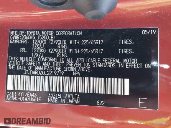 ✅ 2020 Lexus NX 300 • VIN: JTJDARDZ0L2219719 • Lot: 42823234. Wystawiony na IAAI z przebiegiem 36 761 mil. Bezpłatny archiwum sprzedaży aukcyjnych z USA i szczegółowy raport historii pojazdu na DreamBid. Zdjęcie 9.