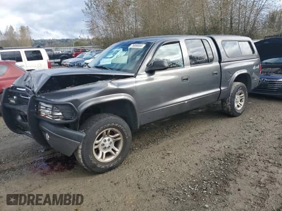 2004 Dodge Dakota Sport with VIN 1D7HG38N04S504239, listed as a Copart auction lot 75068004 with 194,197 mi miles and Salvage title. Bid and sale history available at DreamBid. Image 1.