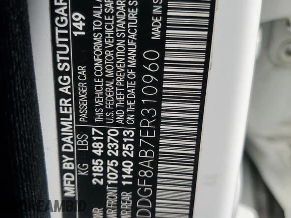 ✅ 2014 Mercedes-Benz C 300 Sport • VIN: WDDGF8AB7ER310960 • Лот: 86628545. Опубликован ранее на Copart с пробегом 118 301 миль. Бесплатный доступ к архиву аукционных продаж из США и подробный отчёт об истории автомобиля на DreamBid. Изображение 12.