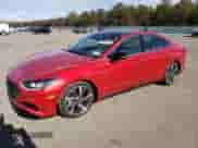 ✅ 2022 Hyundai Sonata Sport • VIN: 5NPEJ4J28NH137398 • Lot: 38150593. Wystawiony na Copart z przebiegiem 8 953 mil mil. Skorzystaj z bezpłatnego archiwum sprzedaży aukcyjnych z USA i zobacz szczegółowy raport historii pojazdu na DreamBid. Zdjęcie 1.