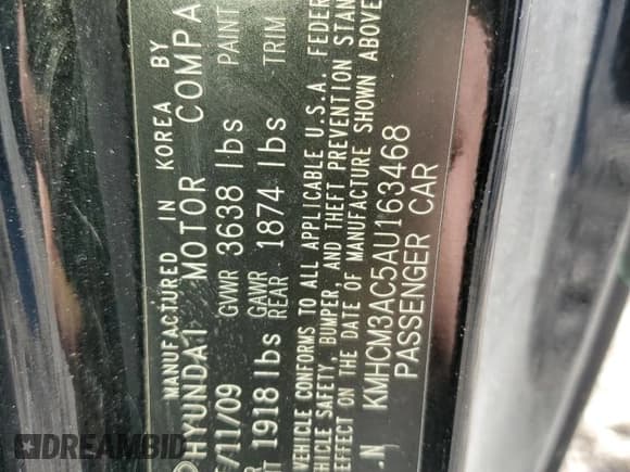 ✅ 2010 Hyundai Accent GS • VIN: KMHCM3AC5AU163468 • Лот: 48479995. Опубликован ранее на Copart с пробегом 175 294 миль. Бесплатный доступ к архиву аукционных продаж из США и подробный отчёт об истории автомобиля на DreamBid. Изображение 14.