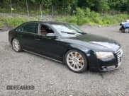 ✅ 2014 Audi A8 4.0T • VIN: WAUR2AFD5EN003923 • Лот: 65389025. Опубликован ранее на Copart с пробегом 97 833 миль. Бесплатный доступ к архиву аукционных продаж из США и подробный отчёт об истории автомобиля на DreamBid. Изображение 4.
