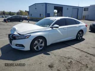 2018 Honda Accord EX-L with VIN 1HGCV2F50JA030884, listed as a Copart auction lot 80554895 with 103,824 mi miles and Salvage title. Bid and sale history available at DreamBid. Image 1.