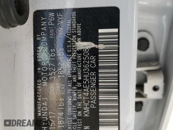 ✅ 2017 Hyundai Accent SE • VIN: KMHCT4AE5HU362508 • Лот: 71304504. Опубликован ранее на Copart с пробегом 93 738 миль. Бесплатный доступ к архиву аукционных продаж из США и подробный отчёт об истории автомобиля на DreamBid. Изображение 12.