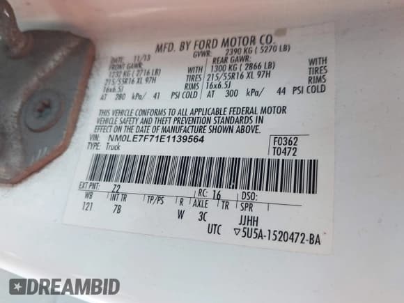 ✅ 2014 Ford Transit Connect XLT • VIN: NM0LE7F71E1139564 • Лот: 42661974. Опубликован ранее на IAAI с пробегом 243 740 миль. Бесплатный доступ к архиву аукционных продаж из США и подробный отчёт об истории автомобиля на DreamBid. Изображение 9.