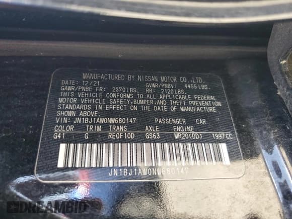 ✅ 2022 Nissan Rogue S • VIN: JN1BJ1AW0NW680147 • Lot: 56416615. Listed on Copart with 61,010 mi. Free auction sales archive from the USA and detailed vehicle history report at DreamBid. Image 13.