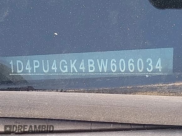 ✅ 2011 Dodge Nitro Heat • VIN: 1D4PU4GK4BW606034 • Lot: 43222066. Listed on IAAI with 186,152 mi. Free auction sales archive from the USA and detailed vehicle history report at DreamBid. Image 17.