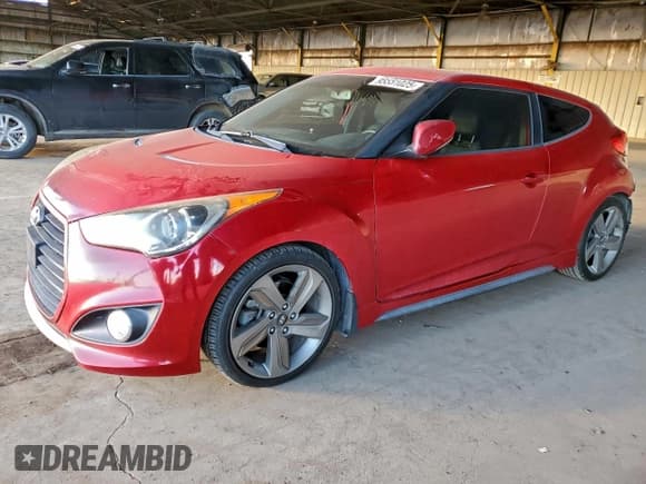 ✅ 2014 Hyundai Veloster Turbo • VIN: KMHTC6AE4EU207682 • Lot: 95551025. Listed on Copart with 100,738 mi. Free auction sales archive from the USA and detailed vehicle history report at DreamBid. Image 1.