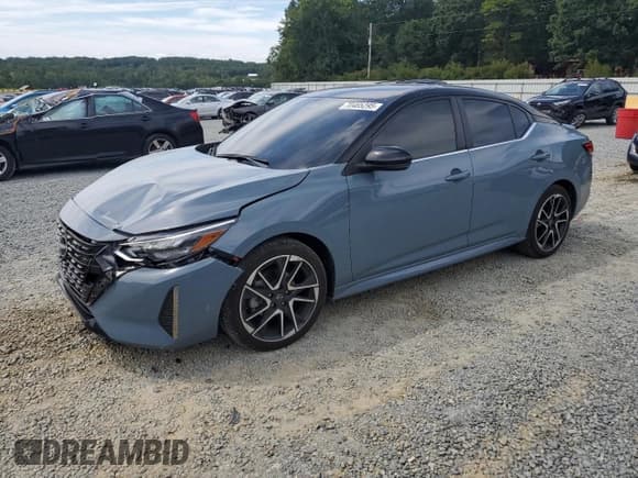 ✅ 2024 Nissan Sentra SR • VIN: 3N1AB8DV6RY255132 • Lot: 70465295. Listed on Copart with 13,111 mi. Free auction sales archive from the USA and detailed vehicle history report at DreamBid. Image 1.