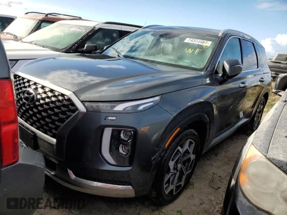 ✅ 2022 Hyundai Palisade Calligraphy • VIN: KM8R7DHE4NU484373 • Лот: 74354664. Опубликован ранее на Copart с пробегом Не указан. Бесплатный доступ к архиву аукционных продаж из США и подробный отчёт об истории автомобиля на DreamBid. Изображение 1.