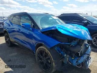 2020 Chevrolet Blazer RS z VIN 3GNKBERS0LS563316, wystawiony jako IAAI lot #42465418 z przebiegiem 63 756 mil mil oraz . Historia ofert i sprzedaży dostępna na DreamBid. Obrazek 1.