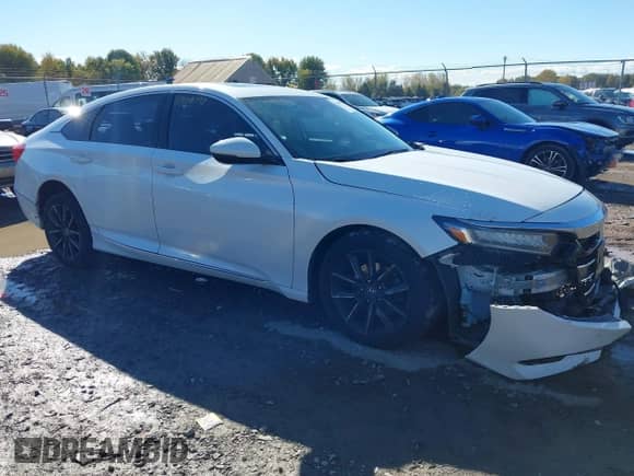 2021 Honda Accord EX-L with VIN 1HGCV1F51MA058370, listed as a IAAI auction lot 43400790 with 75,117 mi miles and . Bid and sale history available at DreamBid. Image 1.