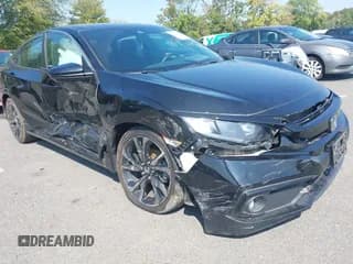 ✅ 2020 Honda Civic Sport • VIN: 2HGFC2F81LH587305 • Lot: 43189999. Listed on IAAI with 54,350 mi. Free auction sales archive from the USA and detailed vehicle history report at DreamBid. Image 1.