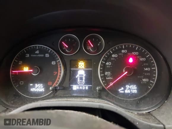 ✅ 2009 Audi A3 Sportback S line • VIN: WAUKF78P39A096549 • Lot: 41622118. Listed on IAAI with 166,739 mi. Free auction sales archive from the USA and detailed vehicle history report at DreamBid. Image 7.