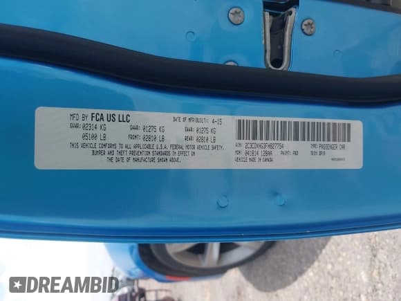 ✅ 2015 Dodge Charger SXT • VIN: 2C3CDXHG3FH827754 • Lot: 42012425. Listed on IAAI with 119,057 mi. Free auction sales archive from the USA and detailed vehicle history report at DreamBid. Image 9.