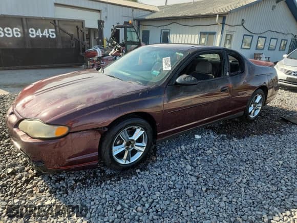 ✅ 2004 Chevrolet Monte Carlo LS • VIN: 2G1WW12E849246161 • Lot: 80454475. Listed on Copart with 185,609 mi. Free auction sales archive from the USA and detailed vehicle history report at DreamBid. Image 1.