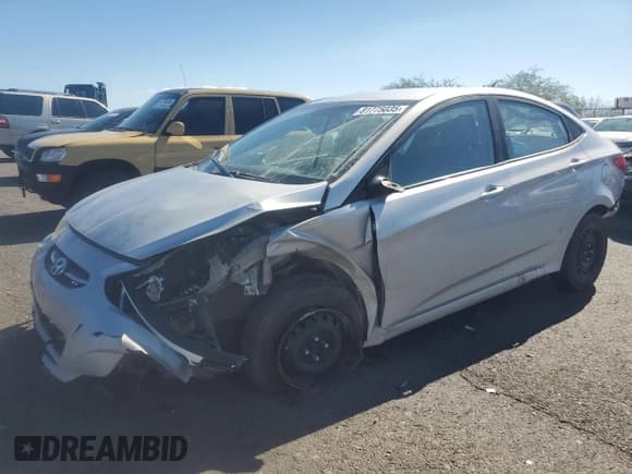 ✅ 2017 Hyundai Accent SE • VIN: KMHCT4AE8HU168569 • Lot: 81775035. Listed on Copart with 115,483 mi. Free auction sales archive from the USA and detailed vehicle history report at DreamBid. Image 1.
