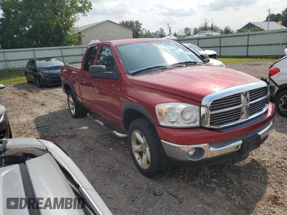 2007 Dodge 1500 SLT с VIN 1D7HU182X7S258131, выставлен на аукционе Copart как лот 66111134 с пробегом Не указан миль и Чистый • Clean title. История ставок и продаж доступна на DreamBid. Изображение 4.