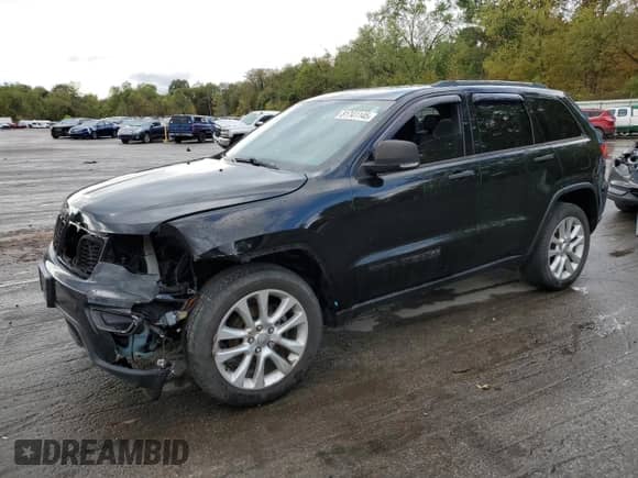 2017 Jeep Grand Cherokee Limited with VIN 1C4RJFBG7HC624244, listed as a Copart auction lot 81741145 with 97,157 mi miles and Salvage title. Bid and sale history available at DreamBid. Image 1.