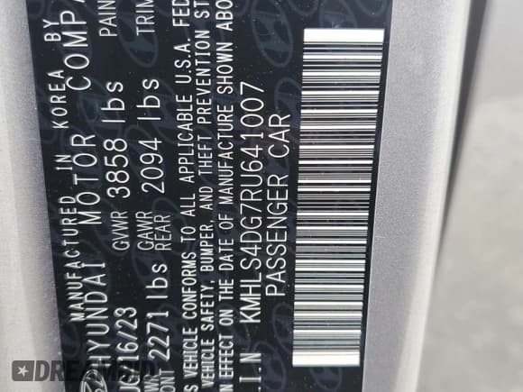 ✅ 2024 Hyundai Elantra SEL • VIN: KMHLS4DG7RU641007 • Лот: 56399775. Опубликован ранее на Copart с пробегом 11 613 миль. Бесплатный доступ к архиву аукционных продаж из США и подробный отчёт об истории автомобиля на DreamBid. Изображение 12.