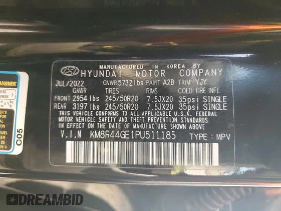 ✅ 2023 Hyundai Palisade SEL • VIN: KM8R44GE1PU511185 • Лот: 44216435. Опубликован ранее на Copart с пробегом 38 903 миль. Бесплатный доступ к архиву аукционных продаж из США и подробный отчёт об истории автомобиля на DreamBid. Изображение 14.