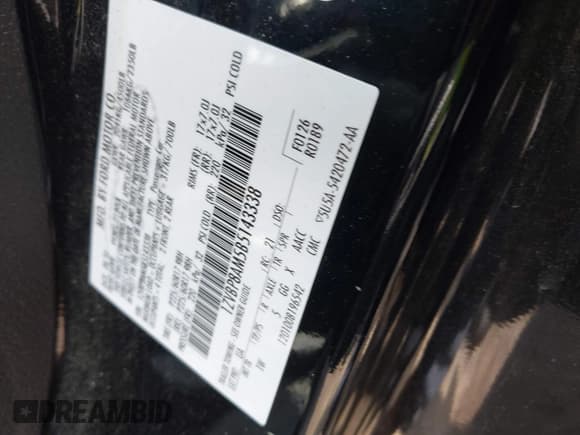 ✅ 2011 Ford Mustang V6 • VIN: 1ZVBP8AM5B5143338 • Lot: 42161117. Listed on IAAI with 143,635 mi. Free auction sales archive from the USA and detailed vehicle history report at DreamBid. Image 9.