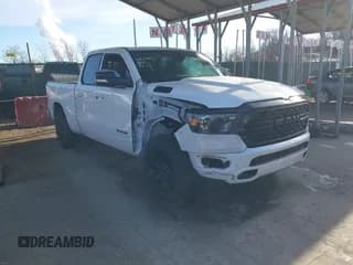 ✅ 2022 Ram 1500 Big Horn • VIN: 1C6RRFBG8NN263624 • Lot: 41034883. Wystawiony na IAAI z przebiegiem 42 409 mil. Bezpłatny archiwum sprzedaży aukcyjnych z USA i szczegółowy raport historii pojazdu na DreamBid. Zdjęcie 1.