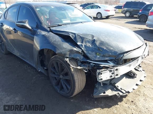 ✅ 2022 Lexus IS 350 F Sport • VIN: JTHGZ1E27N5023496 • Lot: 41443318. Listed on IAAI with 45,094 mi. Free auction sales archive from the USA and detailed vehicle history report at DreamBid. Image 6.