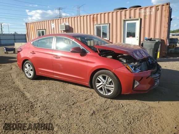 2020 Hyundai Elantra SEL with VIN 5NPD84LF3LH544789, listed as a Copart auction lot 84177415 with 56,128 mi miles and Salvage title. Bid and sale history available at DreamBid. Image 4.