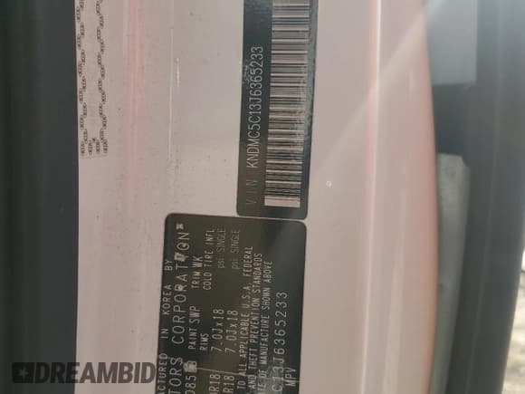 ✅ 2018 Kia Sedona SX • VIN: KNDMC5C13J6365233 • Lot: 84749095. Wystawiony na Copart z przebiegiem 99 080 mil. Bezpłatny archiwum sprzedaży aukcyjnych z USA i szczegółowy raport historii pojazdu na DreamBid. Zdjęcie 13.