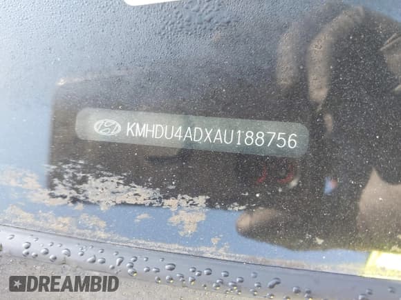 ✅ 2010 Hyundai Elantra GLS • VIN: KMHDU4ADXAU188756 • Lot: 43274005. Listed on IAAI with Not provided. Free auction sales archive from the USA and detailed vehicle history report at DreamBid. Image 11.