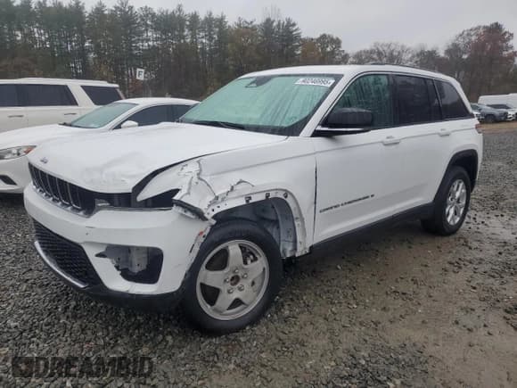 ✅ 2023 Jeep Grand Cherokee Limited • VIN: 1C4RJGBG8PC514730 • Лот: 90246995. Опубликован ранее на Copart с пробегом 42 720 миль. Бесплатный доступ к архиву аукционных продаж из США и подробный отчёт об истории автомобиля на DreamBid. Изображение 1.