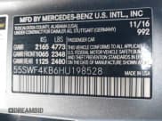 ✅ 2017 Mercedes-Benz C 300 • VIN: 55SWF4KB6HU198528 • Lot: 43802756. Wystawiony na IAAI z przebiegiem 101 130 mil. Bezpłatny archiwum sprzedaży aukcyjnych z USA i szczegółowy raport historii pojazdu na DreamBid. Zdjęcie 9.