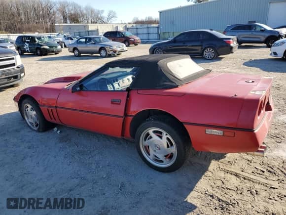 1989 Chevrolet Corvette with VIN 1G1YY3189K5121853, listed as a Copart auction lot 88135295 with Not provided miles and Salvage title. Bid and sale history available at DreamBid. Image 2.