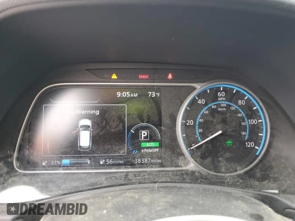 ✅ 2020 Nissan LEAF SV Plus • VIN: 1N4BZ1CP8LC310399 • Lot: 68584535. Listed on Copart with 38,387 mi. Free auction sales archive from the USA and detailed vehicle history report at DreamBid. Image 9.