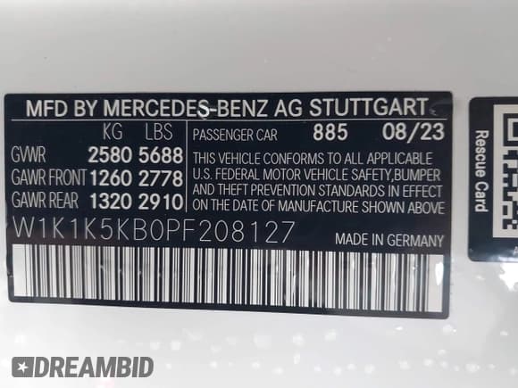 ✅ 2023 Mercedes-Benz E 450 • VIN: W1K1K5KB0PF208127 • Лот: 41651543. Опубликован ранее на IAAI с пробегом 7 086 миль. Бесплатный доступ к архиву аукционных продаж из США и подробный отчёт об истории автомобиля на DreamBid. Изображение 9.