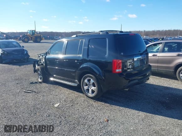 ✅ 2015 Honda Pilot EX-L • VIN: 5FNYF4H74FB009949 • Lot: 43806484. Listed on IAAI with 196,118 mi. Free auction sales archive from the USA and detailed vehicle history report at DreamBid. Image 3.