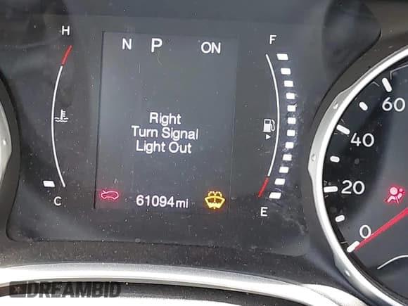 ✅ 2021 Jeep Compass Latitude • VIN: 3C4NJDBB7MT586620 • Lot: 42419068. Listed on IAAI with 61,094 mi. Free auction sales archive from the USA and detailed vehicle history report at DreamBid. Image 15.