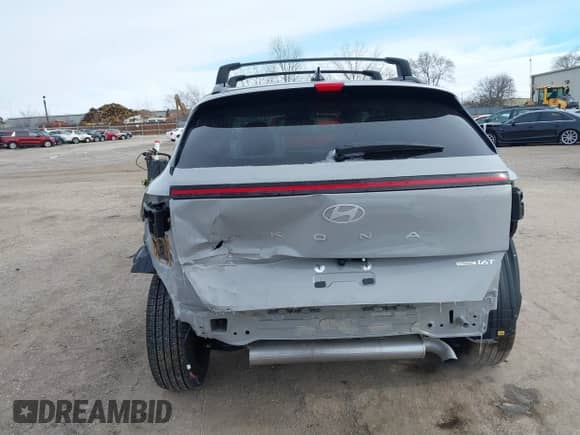 2024 Hyundai Kona Limited with VIN KM8HECA31RU136508, listed as a IAAI auction lot 41217965 with 7,928 mi miles and . Bid and sale history available at DreamBid. Image 17.