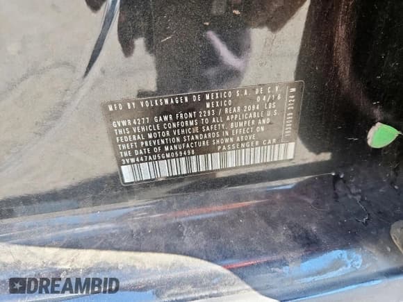 ✅ 2016 Volkswagen Golf GTI S • VIN: 3VW447AU5GM059498 • Lot: 81310825. Wystawiony na Copart z przebiegiem 103 642 mil. Bezpłatny archiwum sprzedaży aukcyjnych z USA i szczegółowy raport historii pojazdu na DreamBid. Zdjęcie 12.