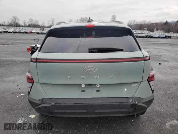 2024 Hyundai Kona SEL with VIN KM8HBCAB7RU055383, listed as a Copart auction lot 86616384 with Not provided miles and Salvage title. Bid and sale history available at DreamBid. Image 6.
