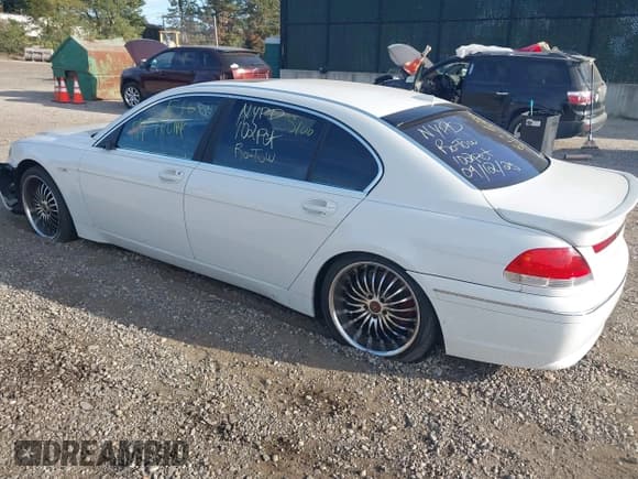 ✅ 2003 BMW 7 Series 745Li • VIN: WBAGN63403DR08363 • Lot: 43406332. Listed on IAAI with Not provided. Free auction sales archive from the USA and detailed vehicle history report at DreamBid. Image 3.