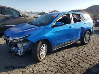 2024 Chevrolet Equinox LT with VIN 3GNAXUEGXRS249819, listed as a Copart auction lot 80565115 with Not provided miles and Salvage title. Bid and sale history available at DreamBid. Image 1.