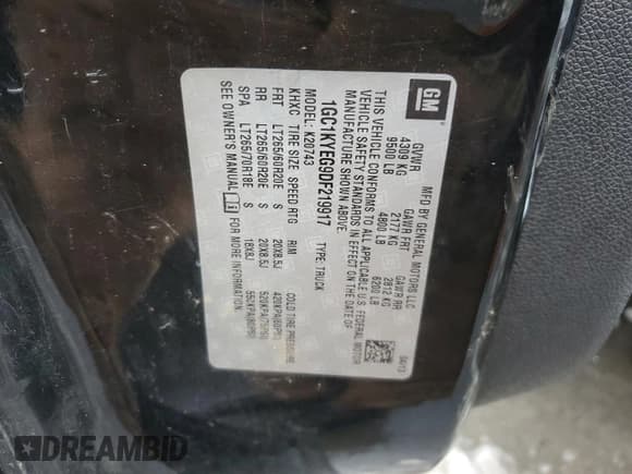 ✅ 2013 Chevrolet Silverado 2500HD LTZ • VIN: 1GC1KYEG9DF219917 • Lot: 44492835. Listed on Copart with 178,157 mi. Free auction sales archive from the USA and detailed vehicle history report at DreamBid. Image 12.