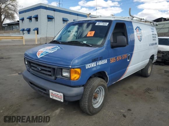✅ 2006 Ford Econoline Cargo • VIN: 1FTNE24L76HB36126 • Lot: 48777525. Listed on Copart with Not provided. Free auction sales archive from the USA and detailed vehicle history report at DreamBid. Image 1.