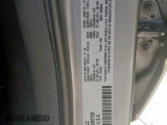 2022 Ram 1500 Big Horn с VIN 1C6RREBT2NN382728, выставлен на аукционе Copart как лот 71200505 с пробегом 85 638 миль миль и Списание • Salvage title. История ставок и продаж доступна на DreamBid. Изображение 12.