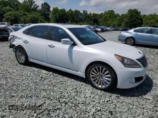 2014 Hyundai Equus Signature z VIN KMHGH4JH1EU083114, wystawiony jako Copart lot #57020065 z przebiegiem 103 700 mil mil oraz Szkoda całkowita • Salvage title. Historia ofert i sprzedaży dostępna na DreamBid. Obrazek 4.