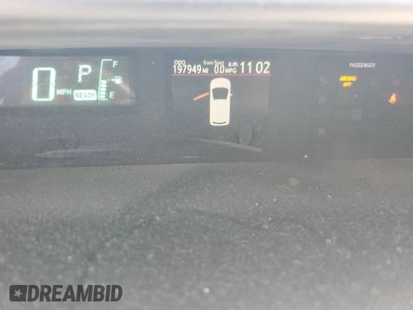 2012 Toyota Prius Three z VIN JTDKDTB30C1004912, wystawiony jako Copart lot #82494235 z przebiegiem 197 949 mil mil oraz Szkoda całkowita • Salvage title. Historia ofert i sprzedaży dostępna na DreamBid. Obrazek 9.